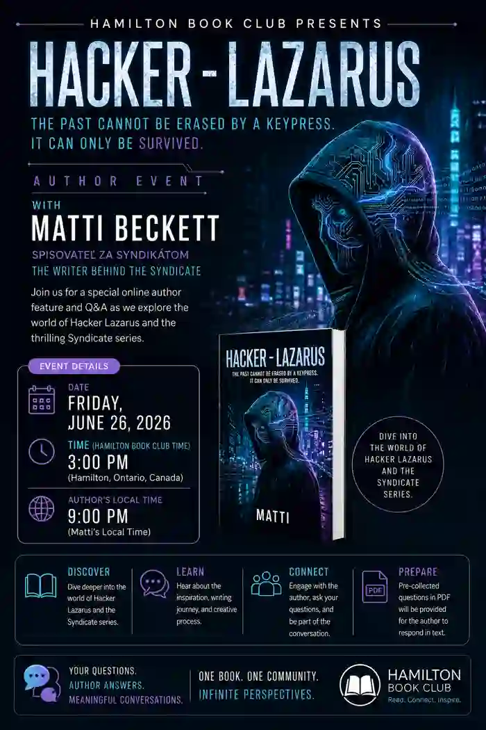 Hamilton Book Club - autorský Q&A s Matti Beckettom